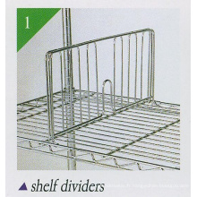 Diviseur de rangement de fil pour unités de rayonnage de rayonnage de fil